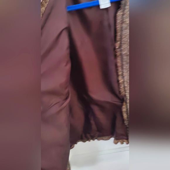 Villager a Liz Claiborne Company Blazer, Brown, Size 14 - Picture 6 of 7